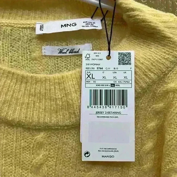 MNG wool blend sweater NWT - Picture 3 of 4